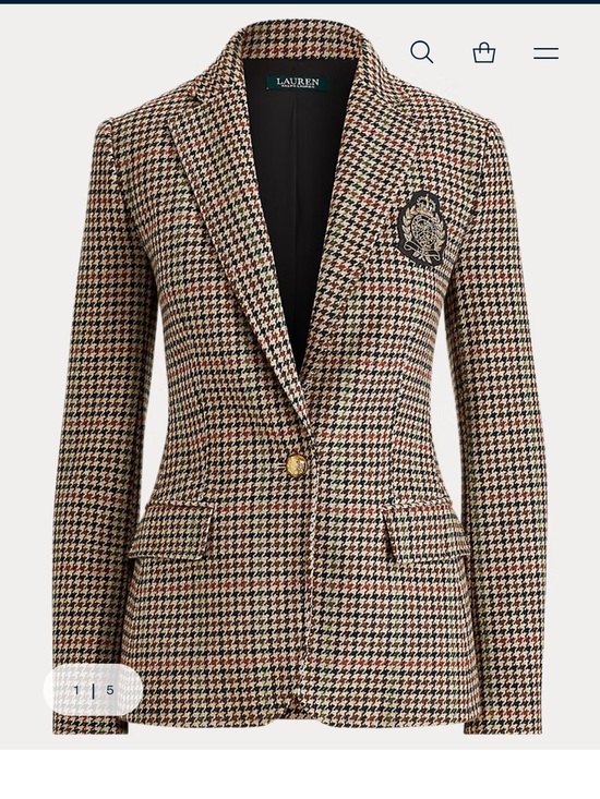 Lauren Ralph Lauren Jackets & Blazers - Lauren Ralph Lauren Tweed Blazer with LRL Crest EEEUC
